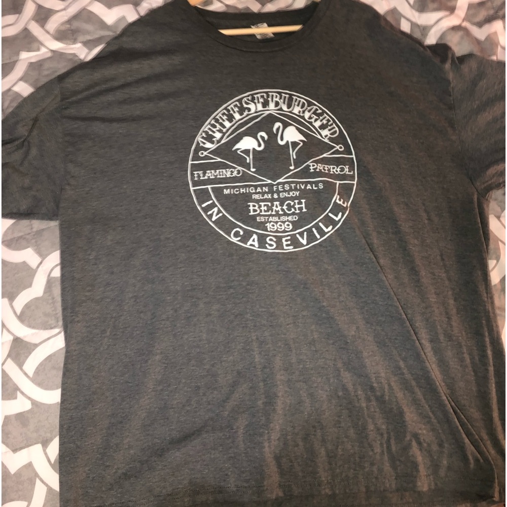Cheeseburger in Caseville commemorative festival tee.  3XL.  S/S.  Cotton/Poly